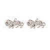 Brass Micro Pave Cubic Zirconia Charms KK-E068-VB301-2