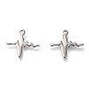 Non-Tarnish 304 Stainless Steel Pendants STAS-P266-09P-1