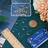 SUNNYCLUE 36Pcs 3 Colors Brass Micro Pave Clear Cubic Zirconia Earring Hooks KK-SC0003-50-3