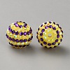 Halloween Theme Resin Rhinestone Beads RB-WH0003-08F-2