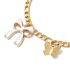 304 Stainless Steel Figaro Chains Bracelets BJEW-JB11604-03-3