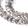 Electroplate Glass Beads Strands EGLA-L033-PL01-3