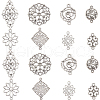 SUNNYCLUE 80Pcs 8 Styles Tibetan Style Links/Connectors FIND-SC0010-69-1