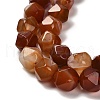 Dyed Natural Banded Agate Beads Strands G-G203-08C-4
