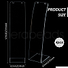 Acrylic Necklace Display Stands NDIS-WH0003-015A-2