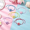 Adjustable Nylon Cord Link Bracelets BJEW-MZ00162-1