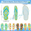 SUNNYCLUE 16Pcs 4 Styles Slipper Theme Acrylic Pendants MACR-SC0001-69-2