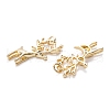 Christmas Real 18K Gold Plated Brass Micro Pave Cubic Zirconia  Pendants KK-A154-18G-2