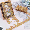 Ethnic Style Iron on/Sew on Polyester Metallic Embroidery Flower Ribbon SRIB-WH0011-204C-5