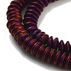 Electroplated Synthetic Non-magnetic Hematite Beads Strands G-P545-A01-01F-3