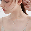 304 Stainless Steel Letter Pendants STAS-CJ0001-42-7
