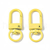 Spray Painted Eco-Friendly Alloy Swivel Snap Hooks Clasps PALLOY-T080-02L-NR-2