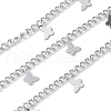 304 Stainless Steel Curb Chains CHS-G041-02P-04-1