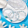 3Pcs 3 Styles Round Acrylic & Glass Beaded Stretch Bracelet Sets BJEW-JB10730-01-2