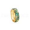 Brass Micro Pave Cubic Zirconia Finger Rings FS-WGFDCA6-09-3
