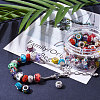  Polymer Clay Rhinestone European Beads CPDL-NB0001-05-4