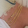 3Pcs Alloy Chain Anklets Sets WGDACCB-01-2