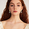Brass Stud Earring Findings KK-BC0006-03G-7