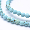 Natural Howlite Beads Strands X-TURQ-G148-07-6mm-3