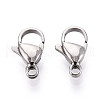 304 Stainless Steel Lobster Claw Clasps STAS-T065-12mm-34P-1