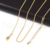 Long-Lasting Plated Brass Curb Chain Necklaces X-NJEW-K112-07G-NF-1