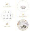 Craftdady 400Pcs 8 Size 304 Stainless Steel Stud Earring Findings STAS-CD0001-31-4