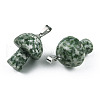 Natural Green Spot Jasper Pendants X-G-N0325-10Q-3