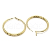 202 Stainless Steel Huggie Hoop Earrings with 304 Stainless Steel Pins for Women EJEW-M253-01A-G-2