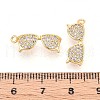 Brass Micro Pave Cubic Zirconia Pendants KK-N263-87G-3