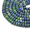 Dyed Natural Chrysocolla and Lapis Lazuli Beads Strands G-P575-A35-8x5mm-3