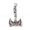 Tibetan Style 304 Stainless Steel Pendants STAS-P305-44AS-1