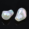 Rainbow Iridescent Plating Acrylic Beads PACR-S221-007-3