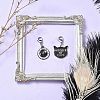 2Pcs Cat Alloy Enamel Pendant Decoration HJEW-JM02496-2