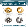   200Pcs 2 Colors Tibetan Style Alloy Beads FIND-PH0021-70-2