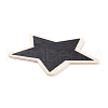 Star Wooden Mini Chalkboard Signs AJEW-M035-08-4
