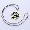 Punk Retro Men's Evil Eye Pentagram Pendant Necklaces ZH8804-5