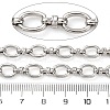 304 Stainless Steel Oval Link Chains CHS-S012-08P-3