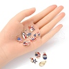 20Pcs 10 Styles American Flag Style Alloy Enamel Charms ENAM-YW0002-41-5