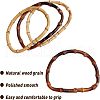CHGCRAFT 4Pcs 2 Colors Bamboo Bag Handle FIND-CA0002-52B-5