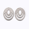 Tarnish Resistant 304 Stainless Steel Pendants STAS-L200-55P-2