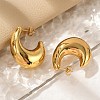304 Stainless Steel Stud Earrings EJEW-Q011-09G-4