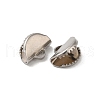 Non-Tarnish 304 Stainless Steel Ribbon Crimp Ends STAS-C080-05A-P-2