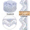 Waved Polyester Lace Trim OCOR-WH0070-14D-2