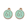 Alloy Enamel Pendants ENAM-S124-01A-15G-1