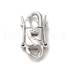 Non-Tarnish 316 Surgical Stainless Steel Twister Clasps STAS-M313-01P-01-1
