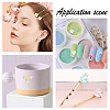 ARRICRAFT 1000Pcs 10 Colors ABS Plastic Imitation Pearl Cabochons PACR-AR0001-03-6