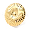 304 Stainless Steel Open Cuff Ring for Women RJEW-Z088-02G-04-2