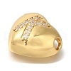 Rack Plating Brass Micro Pave Cubic Zirconia Pendants KK-I722-04G-K-2