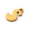 201 Stainless Steel Charms STAS-U016-01G-S-2