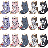 SUNNYCLUE 30Pcs 5 Styles Rack Plating Alloy Pendants FIND-SC0009-92-1